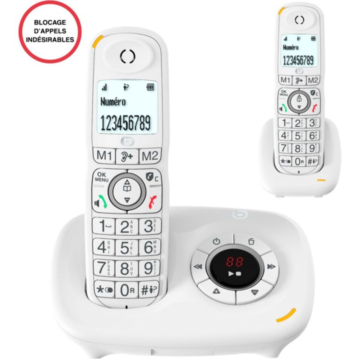 Téléphone sans fil ESSENTIELB BRIO DUO Rép