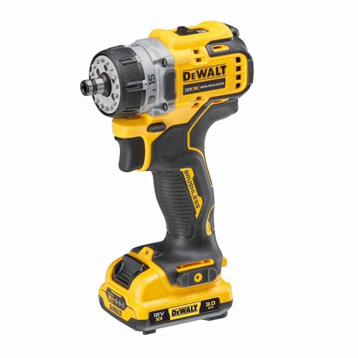 Perceuse Visseuse à têtes multiples XR 12V 3Ah Li-Ion Brushless DEWALT - DCD703L2T-QW