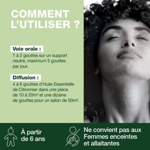 Pranarom - Essence de Citronnier Demeter - Bio Demeter - 5 ml