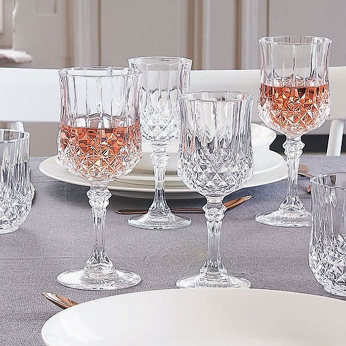 Set de 18 Copas de vino y Vasos  Longchamp - Cristal d'Arques