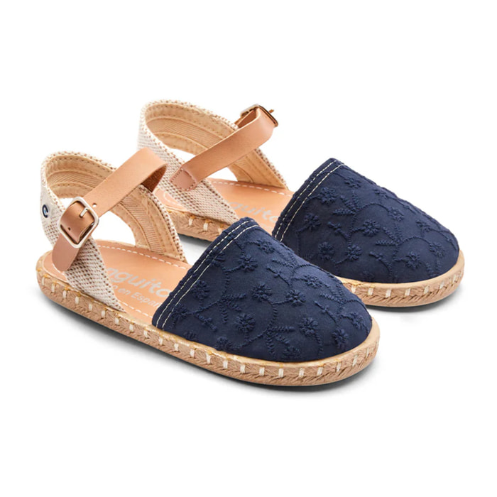 Alpargatas de Niña Suela Yute Cierre Hebilla