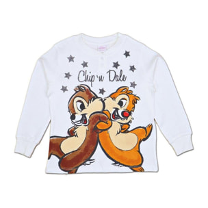 Pigiama Autunno Inverno Disney Cip e Ciop Bianco Lei Disney Bianco