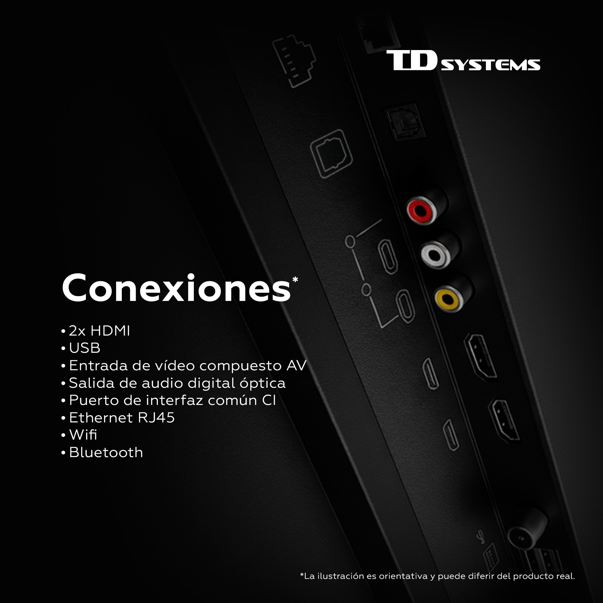 TD Systems - Smart TV 32 pulgadas. Samsung TV Tizen OS 8.0. Sintonizador triple (DVB-T2/C/S2). Televisores con Samsung Smart TV Gaming Hub. Televisión del 2026. Compatible con Prime Video, Netflix, Movistar+, HBO, y más Apps - M32C22TIZEN