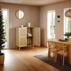 Armario bajo Made Pino - Rattan