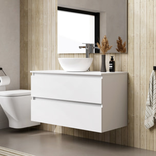 Conjunto de baño LILY SE, Alday, 90cm, Blanco Mate