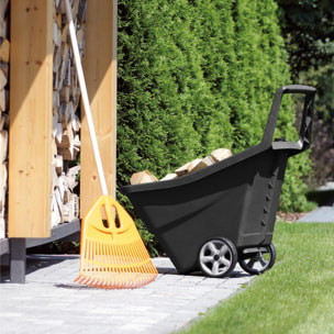 Carro de jardin Prosperplast "Load & Go" 95 L en color negro