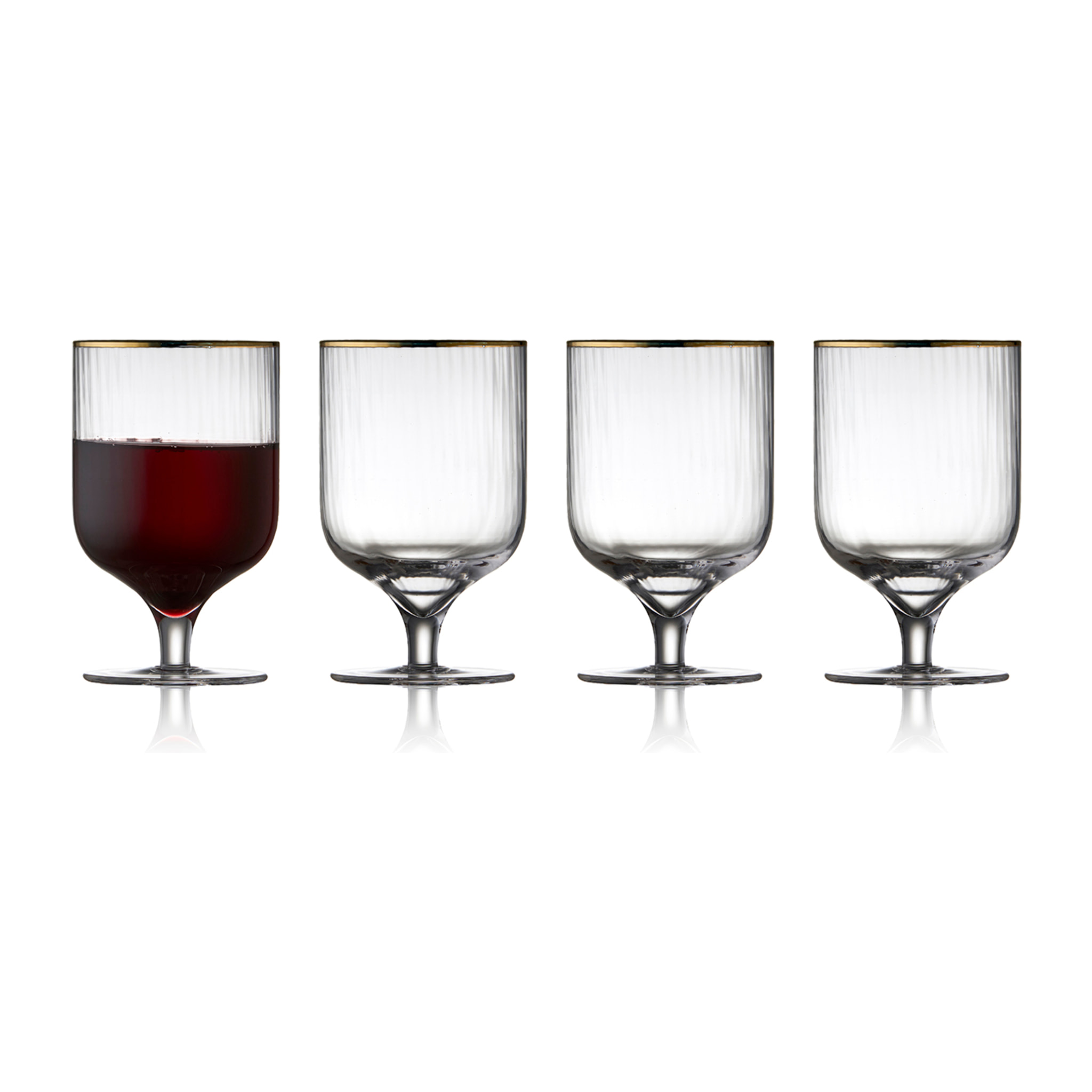 Set de 4 verres Palermo Gold 30 cl