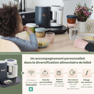 Mixeur Cuiseur Bébé BEABA Babycook Smart - Gris Anthracite