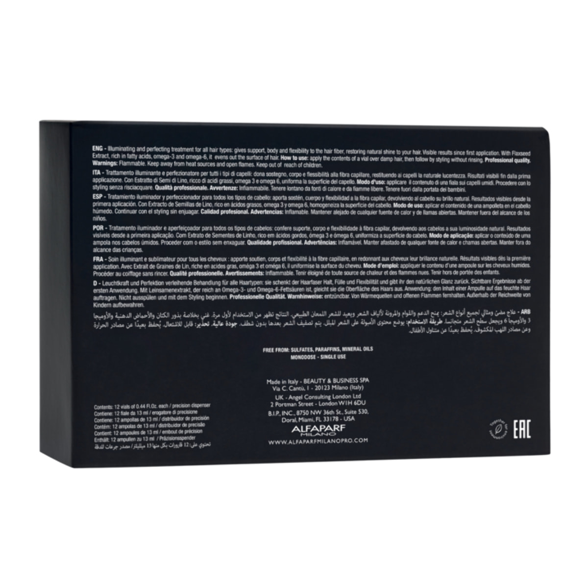 ALFAPARF MILANO Semi Di Lino Sublime Shine Lotion Fiale 12x13ml