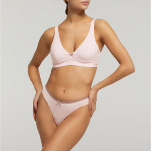 Reggiseno ferretto cotone con fiocco