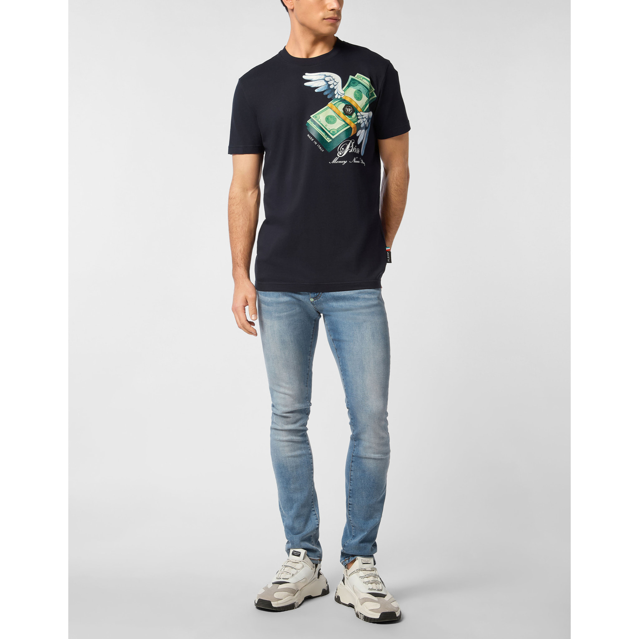 PHILIPP PLEIN Camiseta Cuello Redondo Ss MONEY