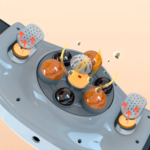 Cinturón de masaje para cintura y abdomen con compresa caliente de 3 intensidades y 2 niveles de potencia.