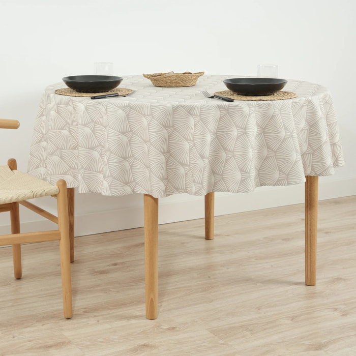 Nappe ronde en résine anti-taches 0120-182