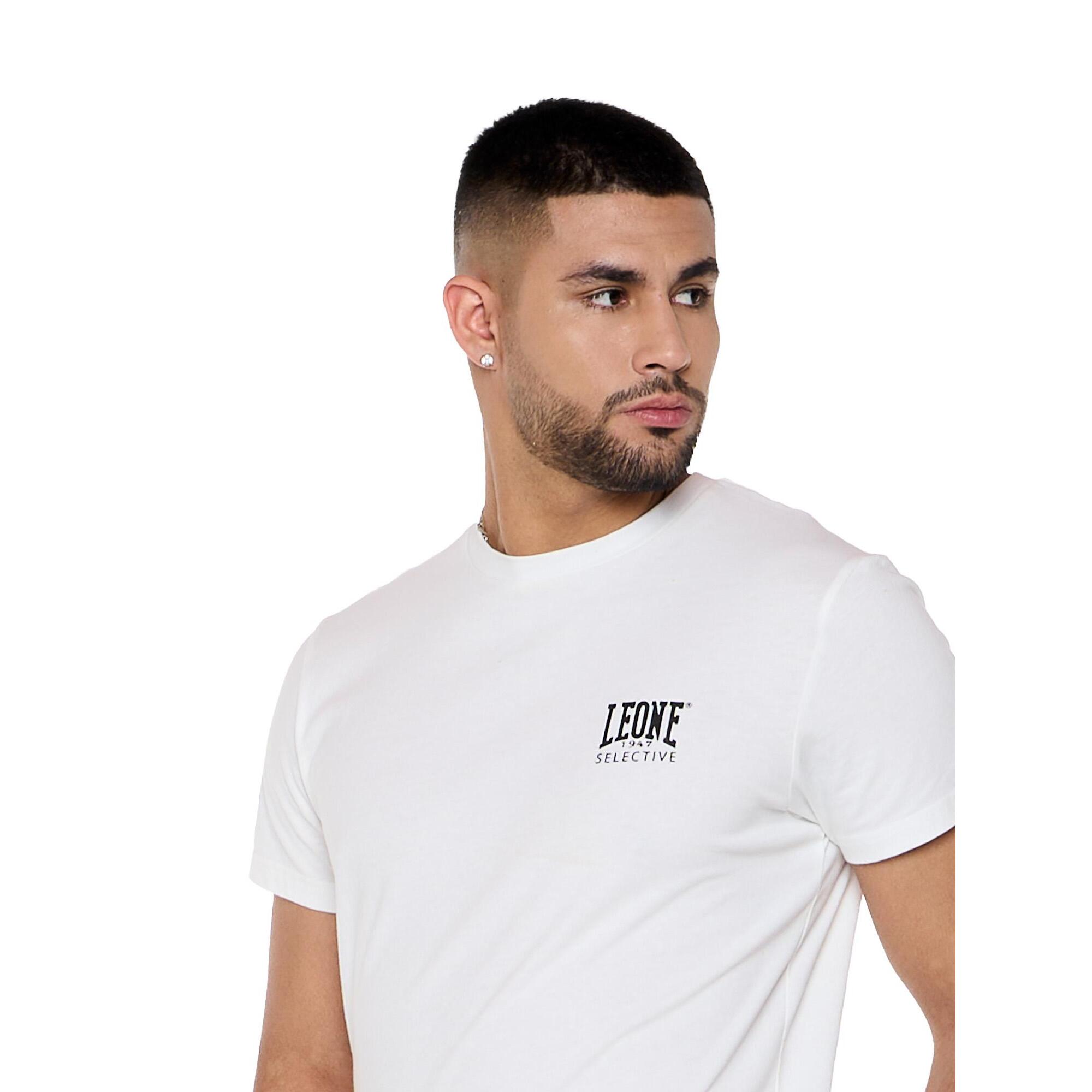 Camiseta de algodón de manga corta con parche "Selective".