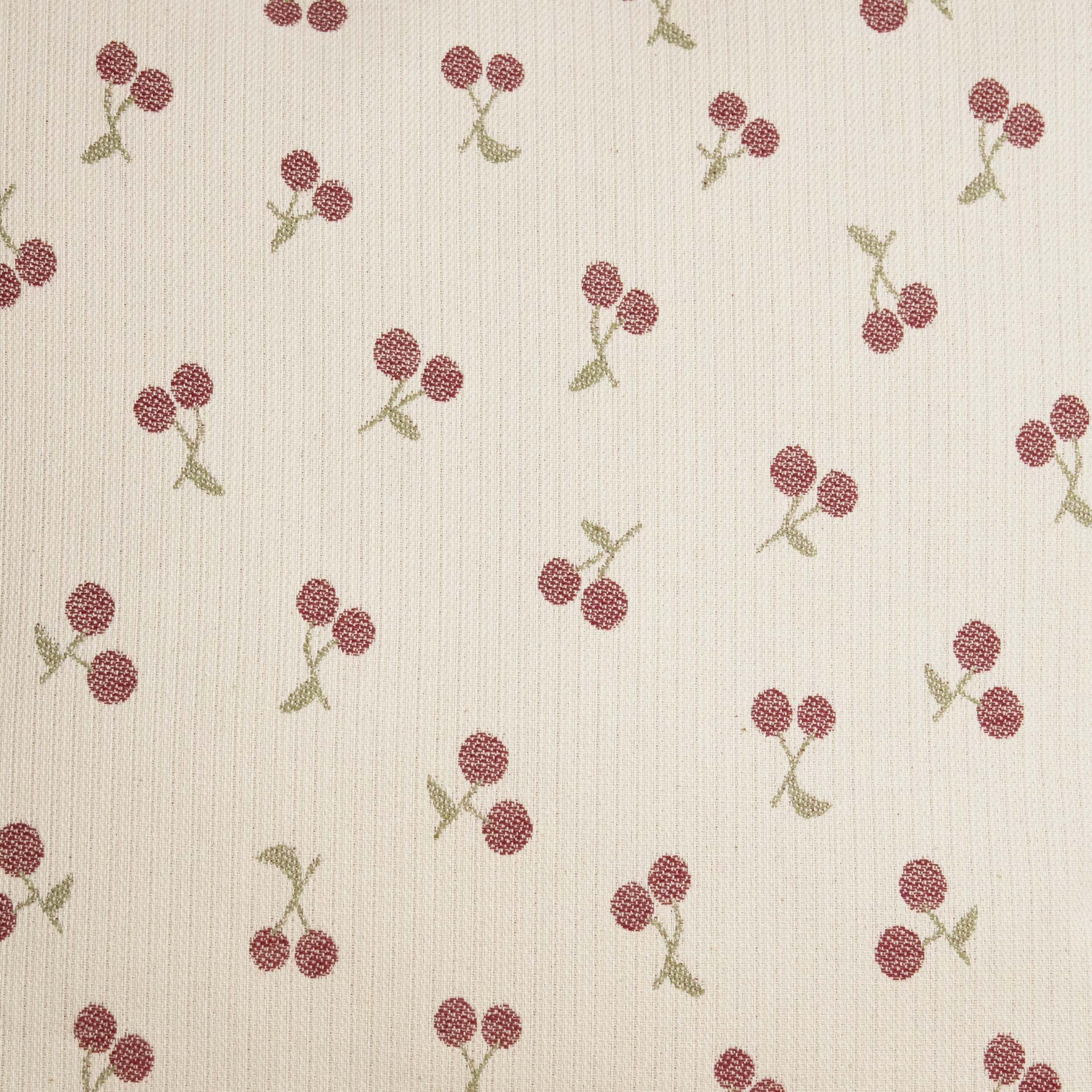 Housse de coussin jacquard 30x50 cm Cerises