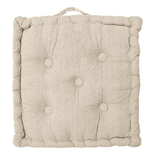 INTRECCI – Cuscino arredo 40x40 cm con maniglie, ideale per panche, giardino e picnic