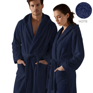 Accappatoio unisex con cappuccio e tasche