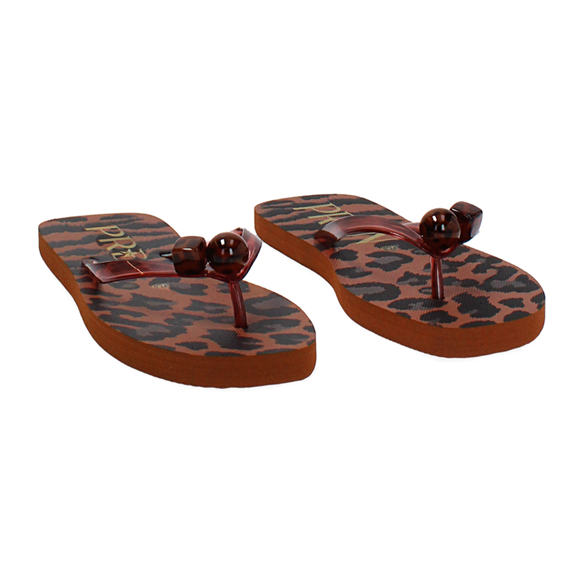 Infradito mare da donna leopardato