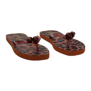 Infradito mare da donna leopardato