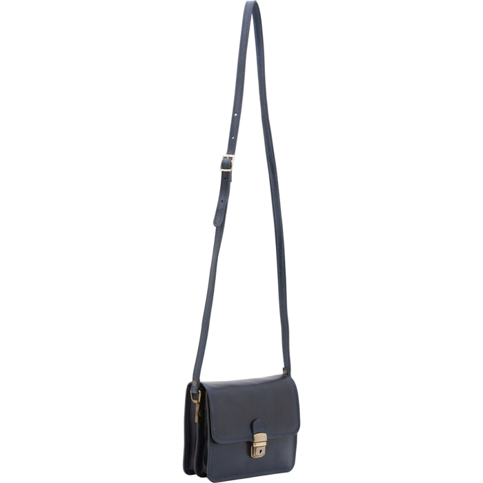 Borsa a tracolla da donna - Modello False - Vera pelle - 20.0 x 16.0 x 7.0 cm