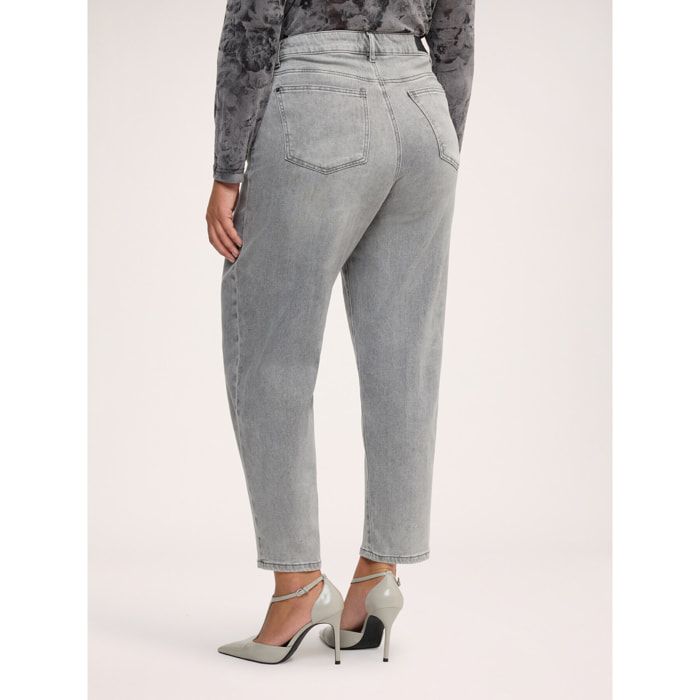Fiorella Rubino - Jeans Mom Fit lavaggio grigio - Grigio