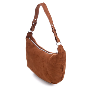 Atessa bolso bandolera de piel auténtica gamuza.