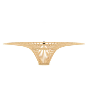 Abat-jour D120,5 cm en rotin naturel - Olga