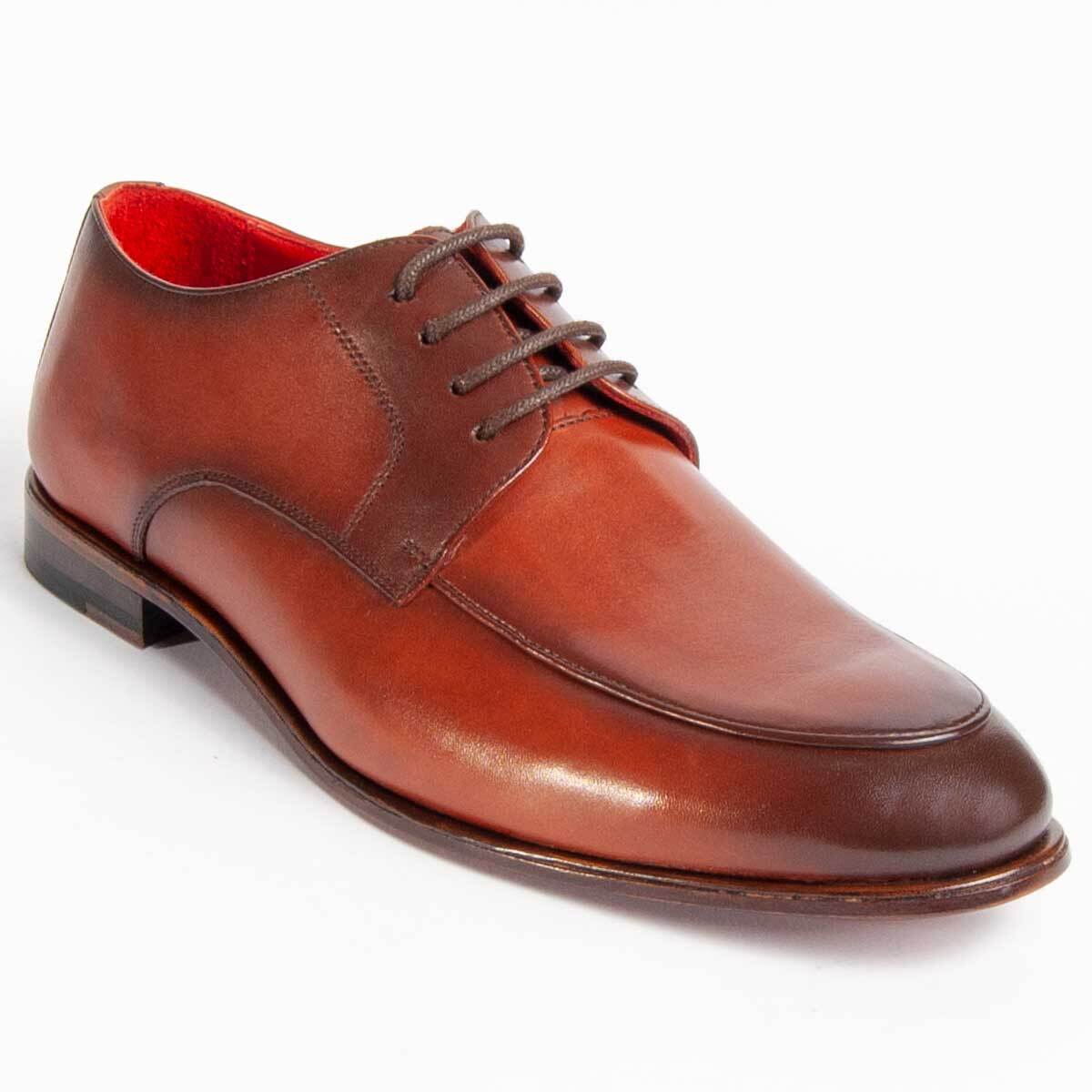 Zapato Oxford De Piel - Marron