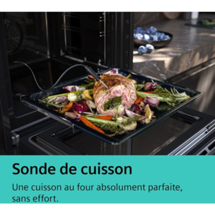 Four encastrable SIEMENS HB772G2B1S - Pyrolyse - Chaleur pulsée - Porte froide - Écran tactile - iQ700 - Sonde de Cuisson