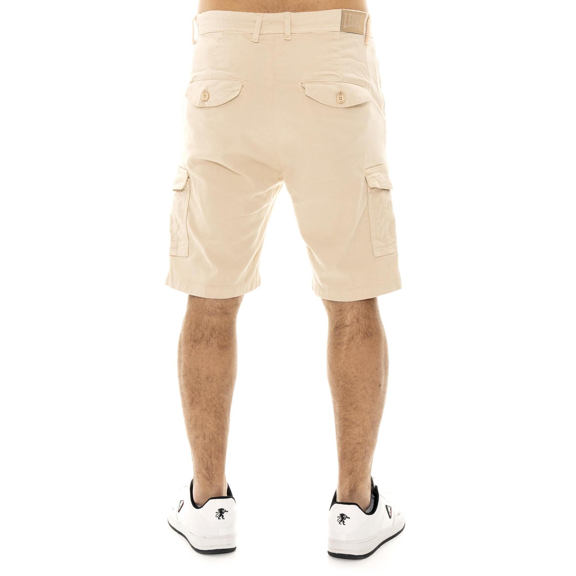 Bermuda cargo da uomo in twill Leone Military 1947