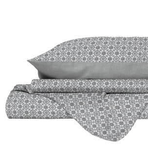 PARURE COPRIPIUMINO PRINTED COLORS, 100% Cotone, Made in Italy - FLOYD FUMO
