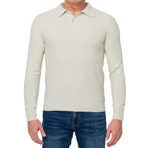 Maglia Ashmore a polo sabbia