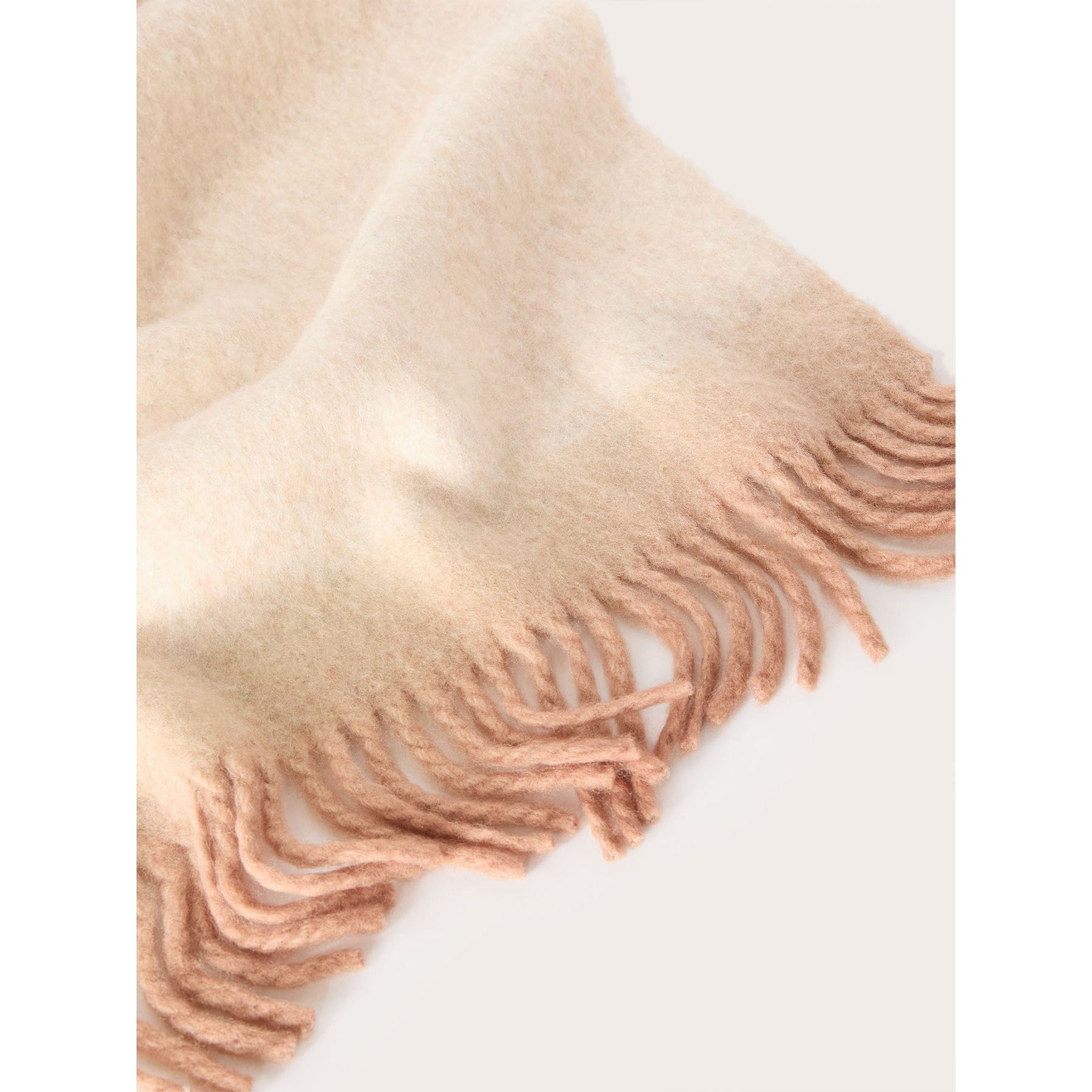 Motivi - Sciarpa lunga sfumata con frange - Beige