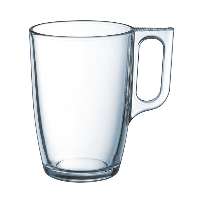 6 mugs 32 cl Nuevo - Luminarc - verre trempé extra résistant