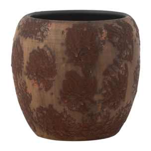 J-Line cache-pot Round Terra - céramique - brun - Ø 24 cm
