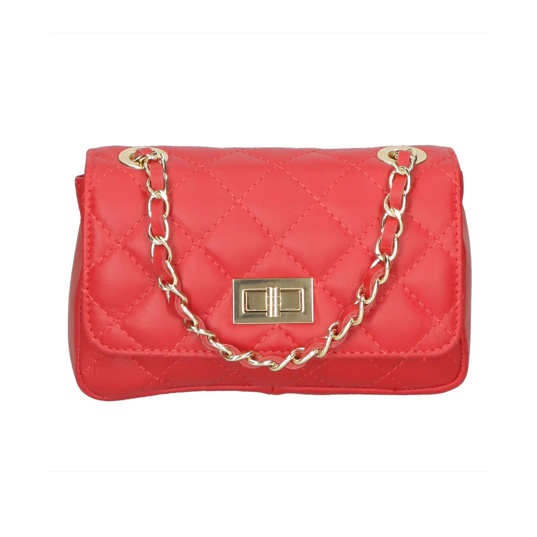 Borsa a spalla da donna - Modello Carolina - Vera pelle - 20.0 x 13.0 x 6.0 cm