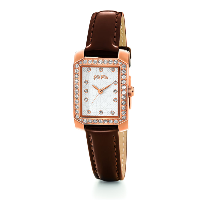 Reloj Folli Follie WF13B053SSM Mujer Analogico Cuarzo con Correa de Cuero