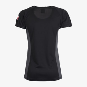 T-shirt Esercito a maniche corte sport nera donna