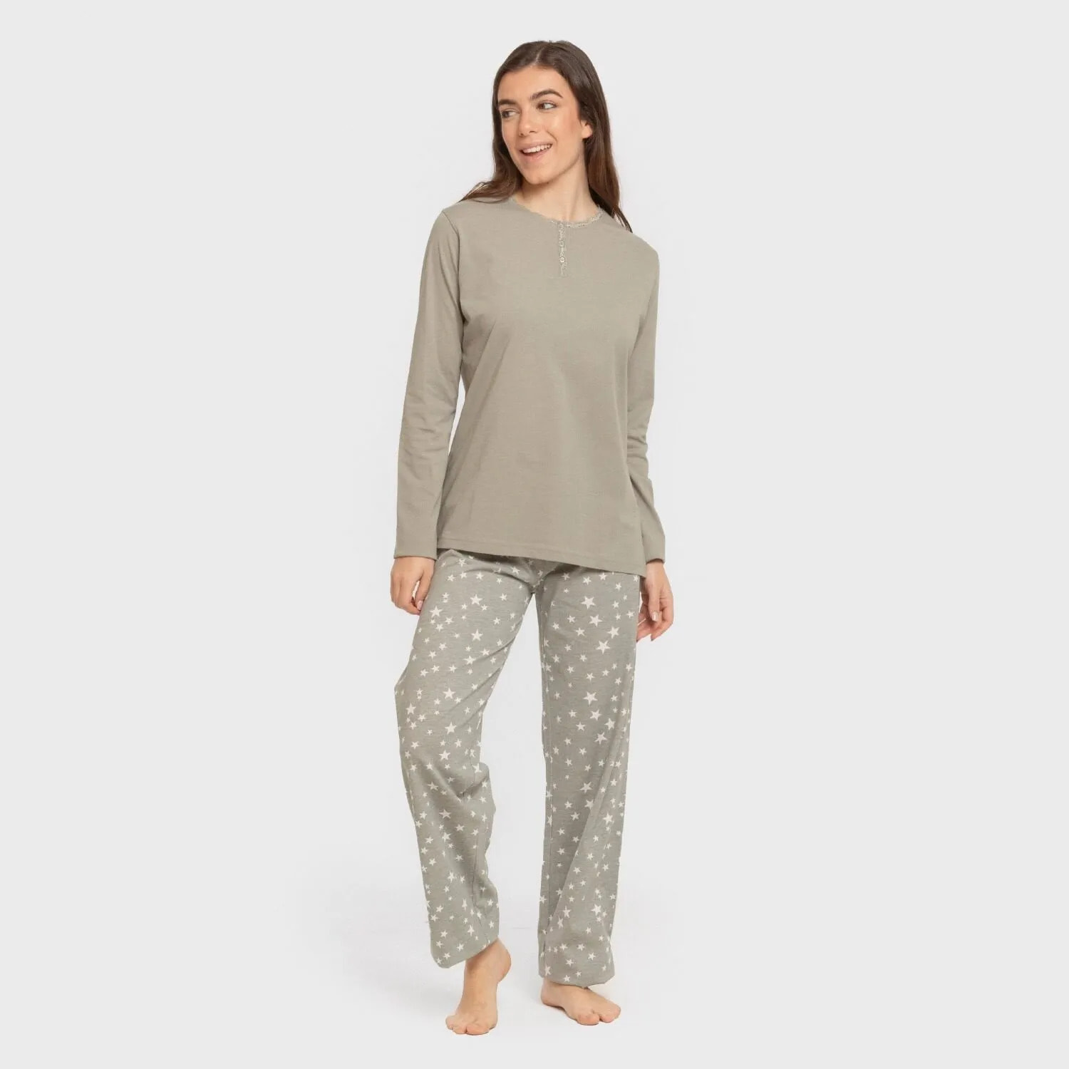 Pigiama lungo da donna little star