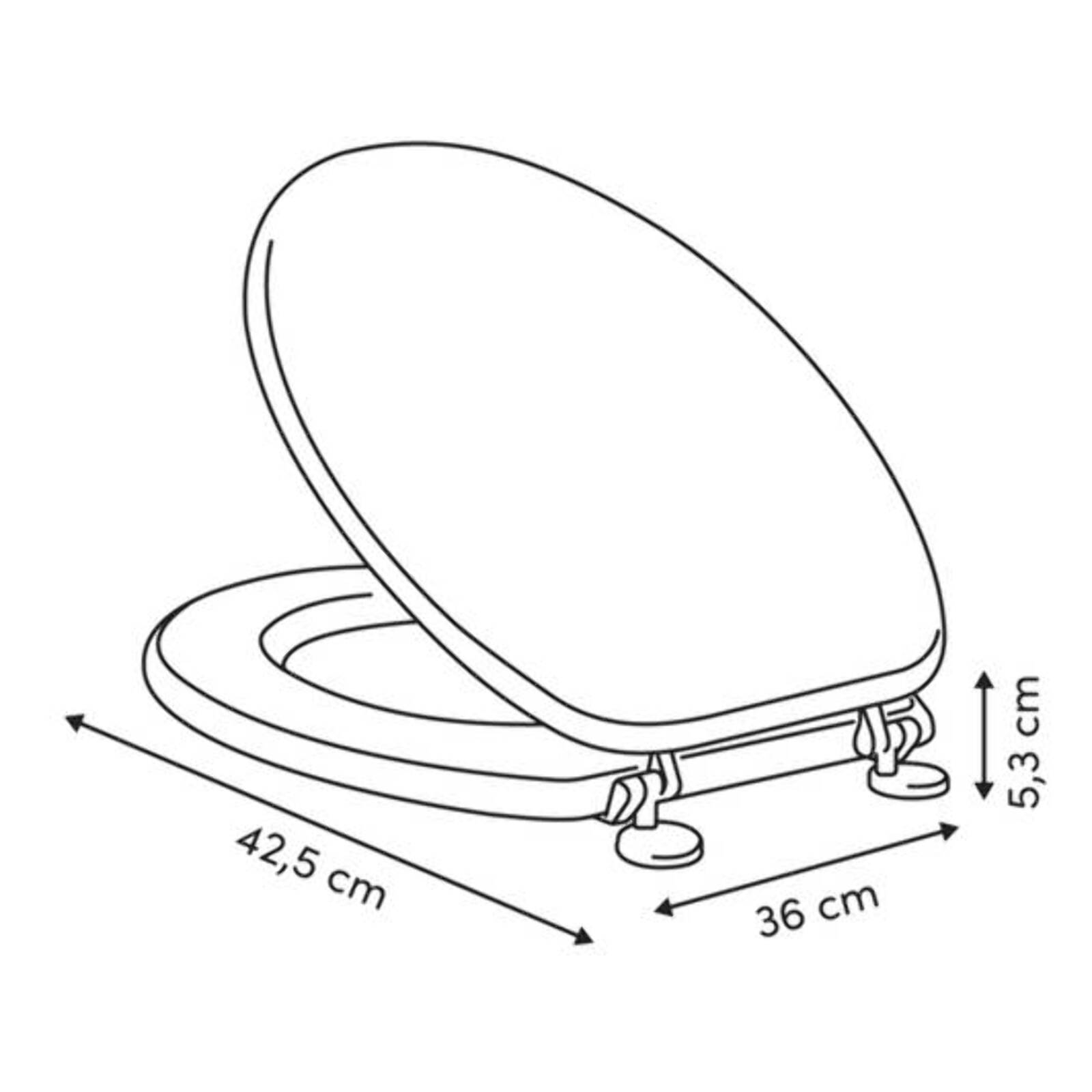 Abattant WC Bloom 36x42,5cm rose