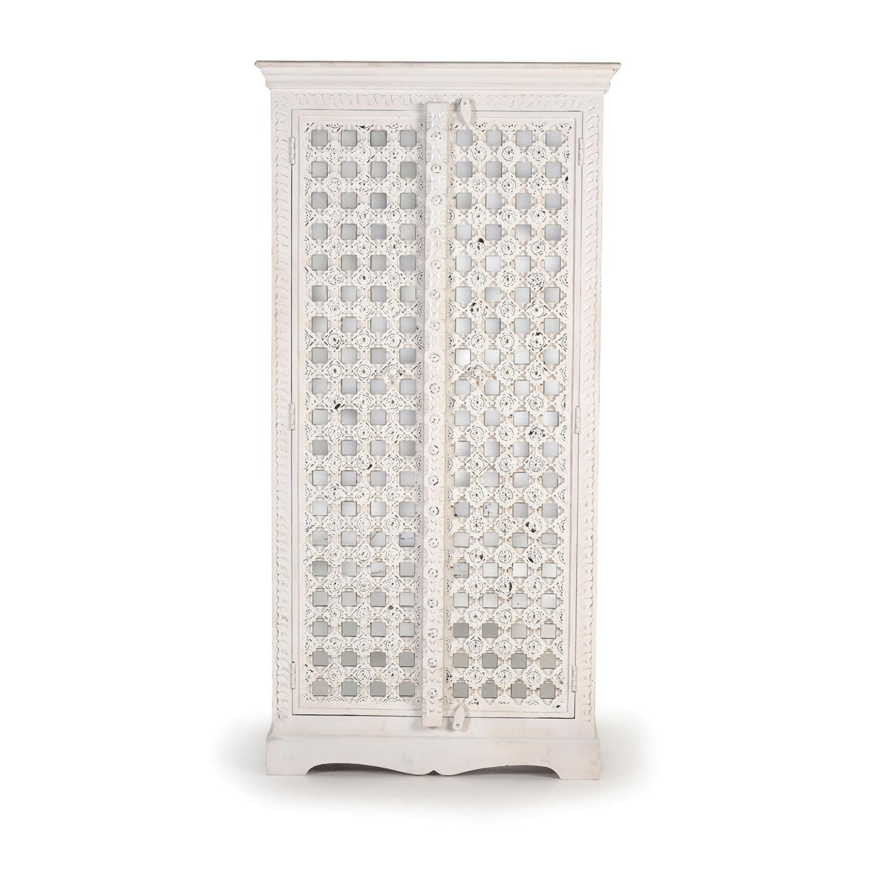 Armario de Madera de Mango 90 Cm Estilo Mediterráneo Moderno