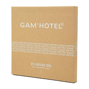 Set 6 couteaux à steak - "Steel"