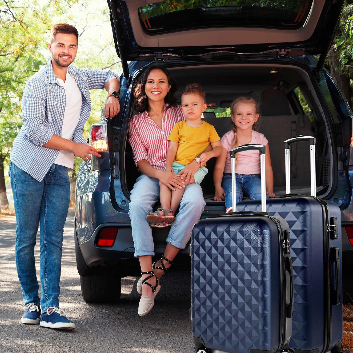 Juego Trolleys Itaca Diamond Azul