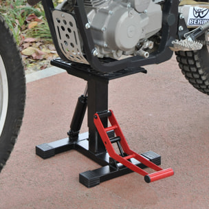 Caballete Elevador Taller Moto Universal Ajustable Soporte Moto Cross Acero