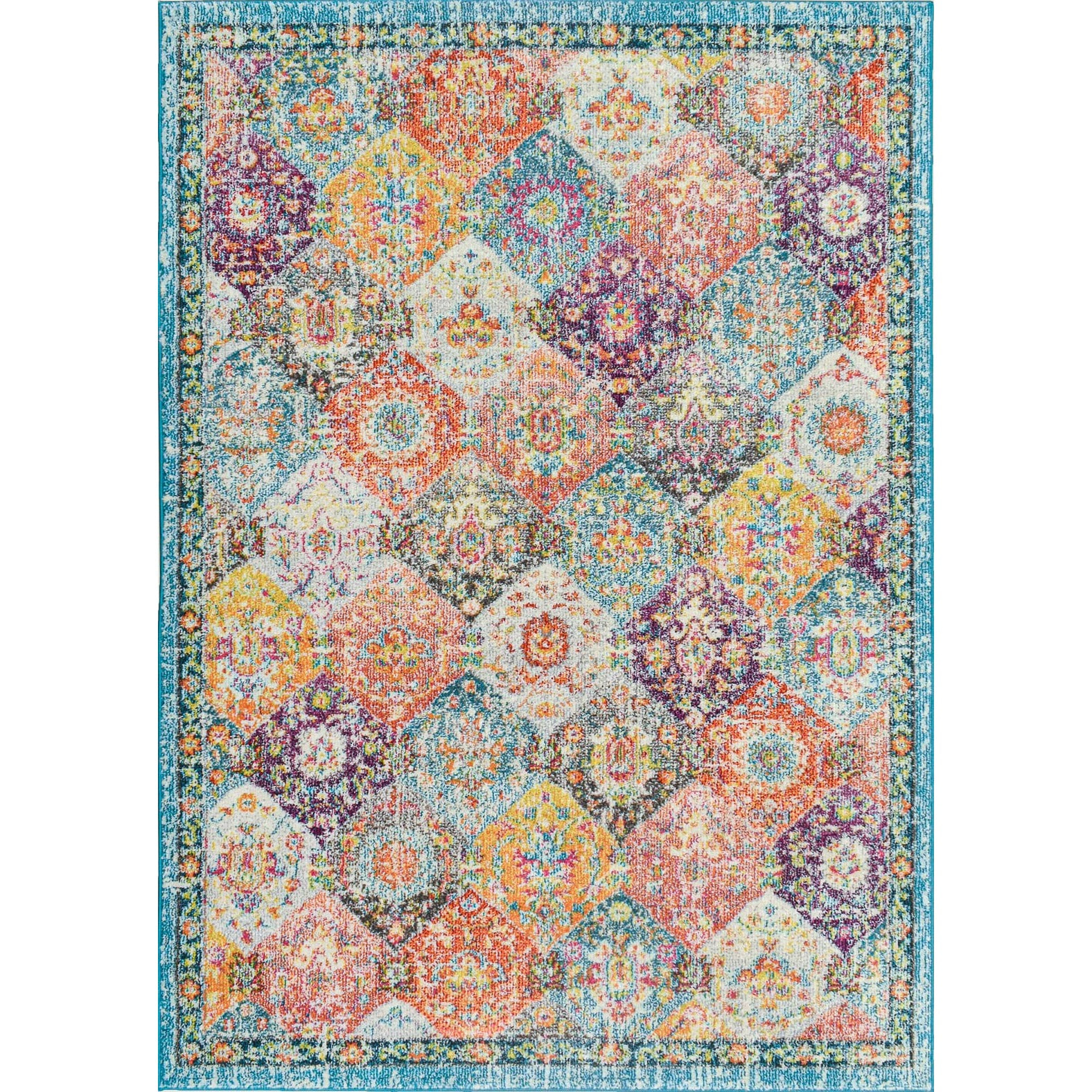 Anatolia - Tapis de salon vintage, multicolore