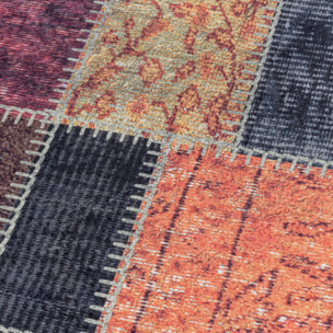 FIESTA - Tapis patchwork multicolore