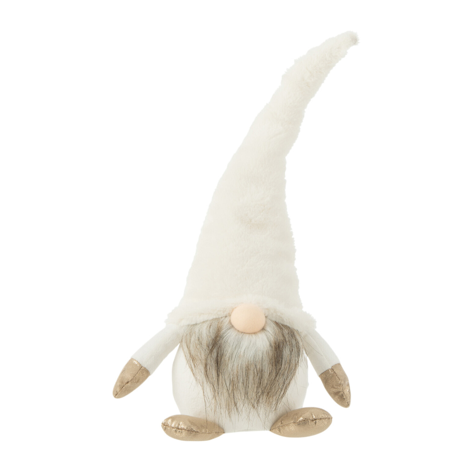 J-Line figurine Lutin - textile - blanc - large - LED