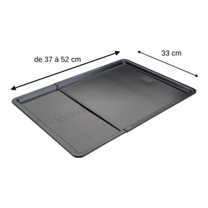 Plaque de cuisson four extensible de 37 à 52 cm Zenker Perfect Black +