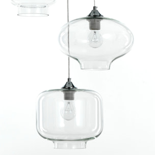 Tomasucci Lampadario 3 luci SAKY CLEAR  multicolore