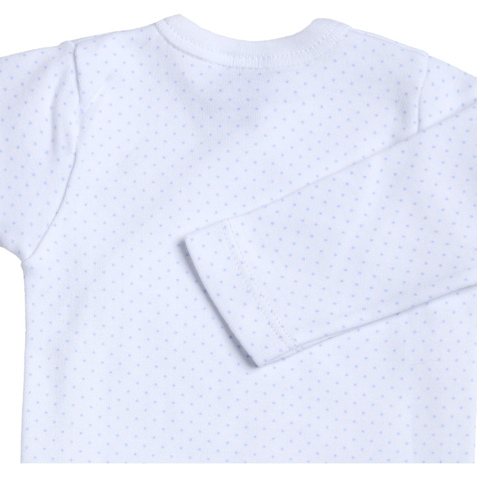 Body cruzado bebé manga larga topos